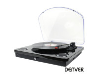 Denver 33/45/78RPM Vintage 5W Preto Denver 33/45/78RPM Vintage 5W Preto